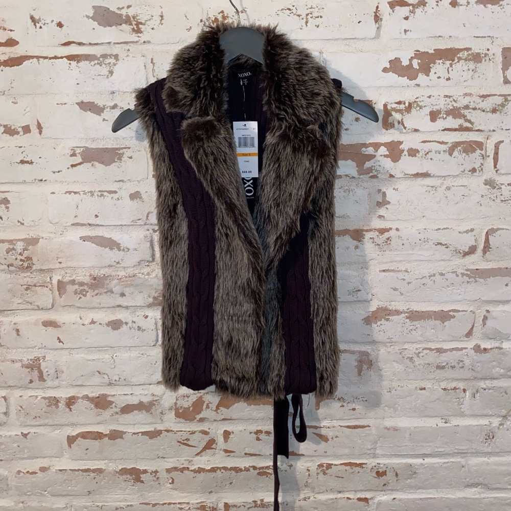 Faux fur vest